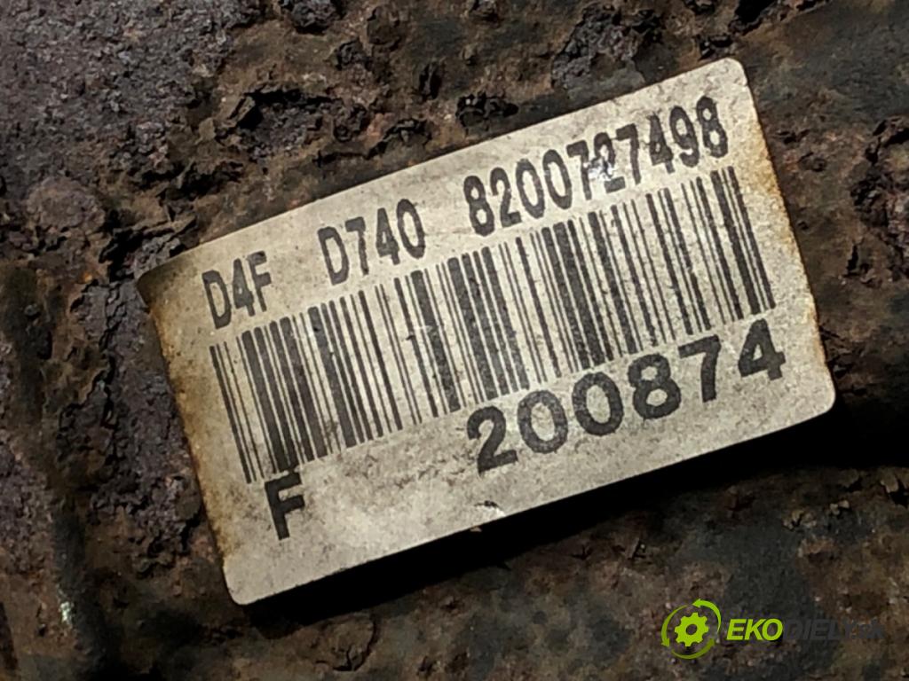 RENAULT MODUS / GRAND MODUS (F/JP0_) 2004 - 2022    1.2 (JP0C, JP0K, FP0C, FP0K, FP0P, JP0P, JP0T) 55 kW [75 KM] benzyna 2004 - 2022  motor D4F740 (Motory (kompletní))