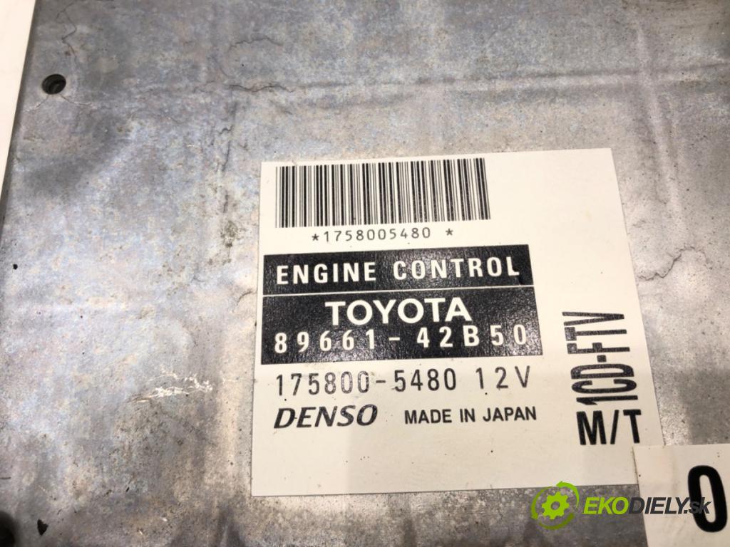 TOYOTA RAV 4 II (_A2_) 2000 - 2005    2.0 D 4WD (CLA20_, CLA21_) 85 kW [116 KM] olej napędowy 2001 - 2005  riadiaca jednotka Motor 89661-42B50 (Riadiace jednotky)