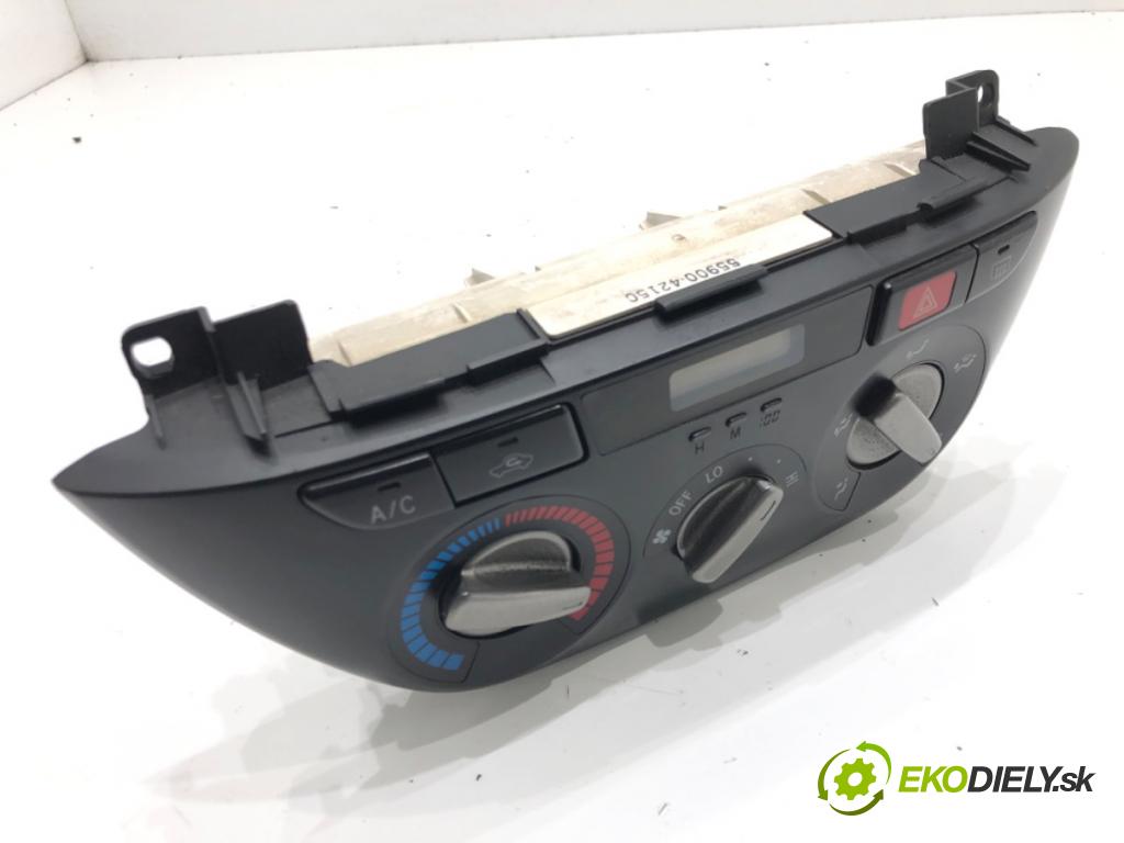 TOYOTA RAV 4 II (_A2_) 2000 - 2005    2.0 D 4WD (CLA20_, CLA21_) 85 kW [116 KM] olej napędowy 2001 - 2005  Panel ovládania kúrenia 55900-42150 (Prepínače, spínače, tlačidlá a ovládače kúrenia)