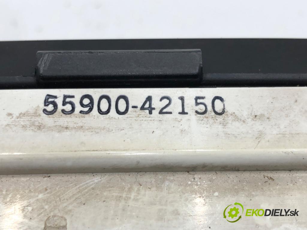 TOYOTA RAV 4 II (_A2_) 2000 - 2005    2.0 D 4WD (CLA20_, CLA21_) 85 kW [116 KM] olej napędowy 2001 - 2005  Panel ovládania kúrenia 55900-42150 (Prepínače, spínače, tlačidlá a ovládače kúrenia)