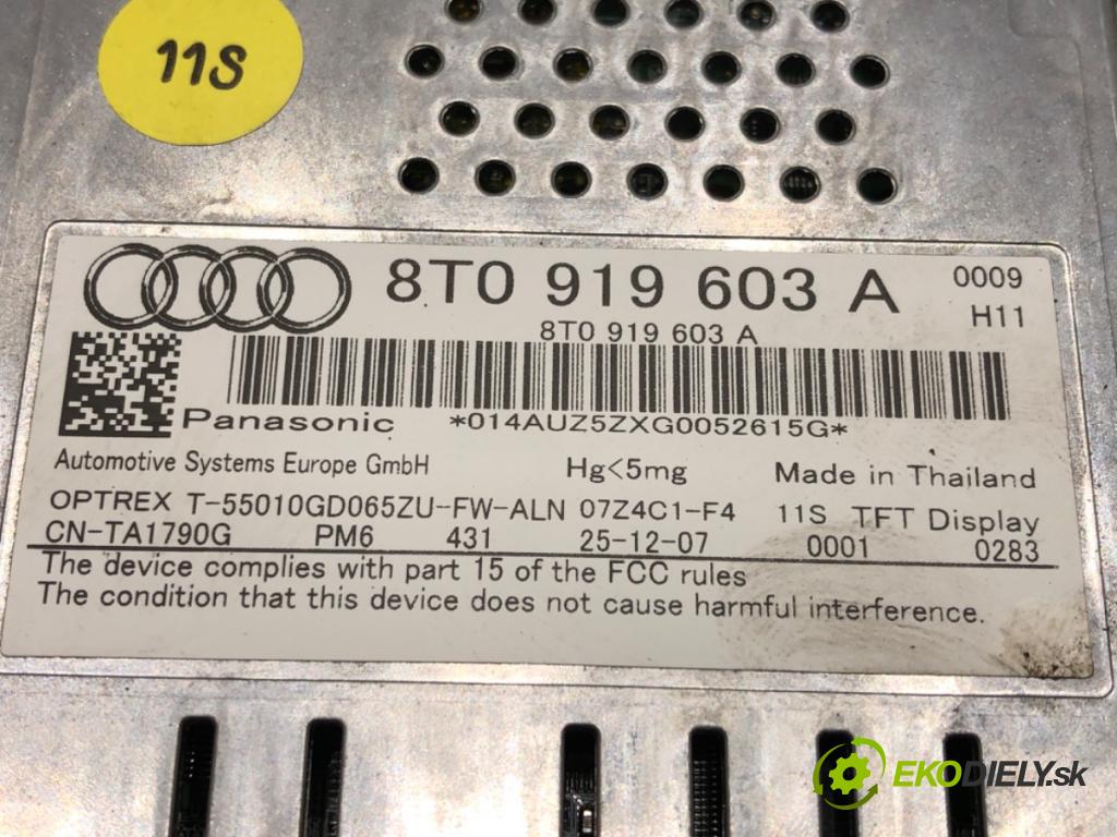 AUDI A4 B8 Avant (8K5) 2007 - 2015    1.8 TFSI 118 kW [160 KM] benzyna 2007 - 2012  Dislpej 8T0919603A (Prístrojové dosky, displeje)