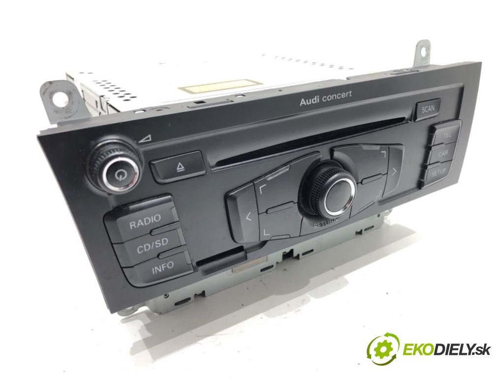 AUDI A4 B8 Avant (8K5) 2007 - 2015    1.8 TFSI 118 kW [160 KM] benzyna 2007 - 2012  RADIO 8T1035186B (Audio zariadenia)