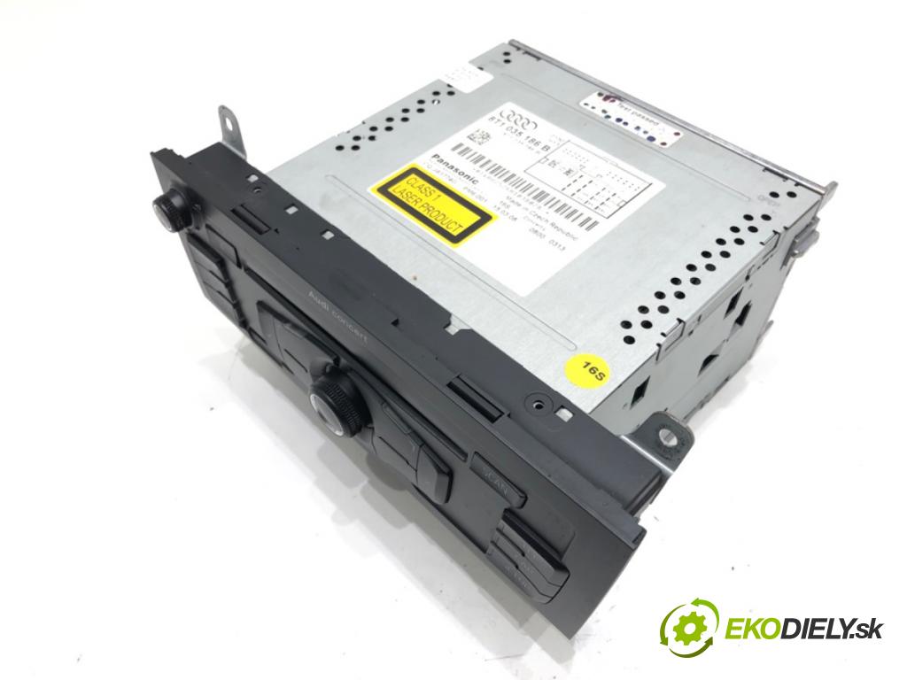 AUDI A4 B8 Avant (8K5) 2007 - 2015    1.8 TFSI 118 kW [160 KM] benzyna 2007 - 2012  RADIO 8T1035186B (Audio zariadenia)