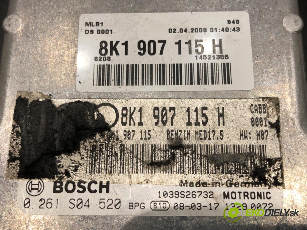 AUDI A4 B8 Avant (8K5) 2007 - 2015    1.8 TFSI 118 kW [160 KM] benzyna 2007 - 2012  riadiaca jednotka Motor 8K1907115H (Riadiace jednotky)