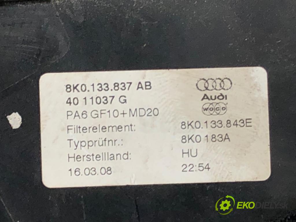 AUDI A4 B8 Avant (8K5) 2007 - 2015    1.8 TFSI 118 kW [160 KM] benzyna 2007 - 2012  Obal filtra vzduchu 8K0133837AB (Obaly filtrov vzduchu)