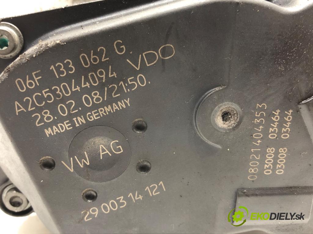 AUDI A4 B8 Avant (8K5) 2007 - 2015    1.8 TFSI 118 kW [160 KM] benzyna 2007 - 2012  Škrtiaca klapka 06F133062G (Škrtiace klapky)
