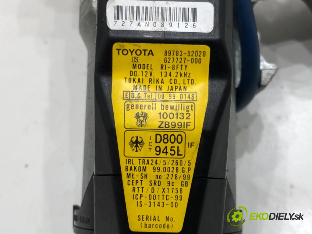TOYOTA YARIS VERSO (_P2_) 1999 - 2005    1.3 (NCP20_, NCP22_) 63 kW [86 KM] benzyna 1999 - 2002  spinačka 45020-52 (Spínacie skrinky a kľúče)
