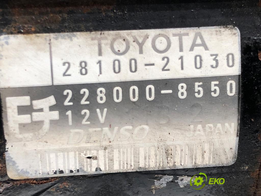 TOYOTA YARIS VERSO (_P2_) 1999 - 2005    1.3 (NCP20_, NCP22_) 63 kW [86 KM] benzyna 1999 - 2002  Štartér 28100-21030 (Štartéry)