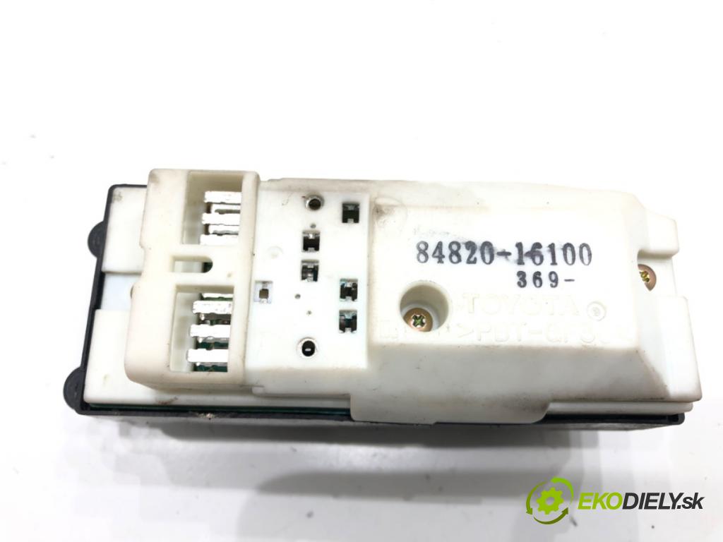 TOYOTA YARIS VERSO (_P2_) 1999 - 2005    1.3 (NCP20_, NCP22_) 63 kW [86 KM] benzyna 1999 - 2002  Prepínač okien 84820-16100 (Prepínače, spínače, tlačidlá a ovládače kúrenia)
