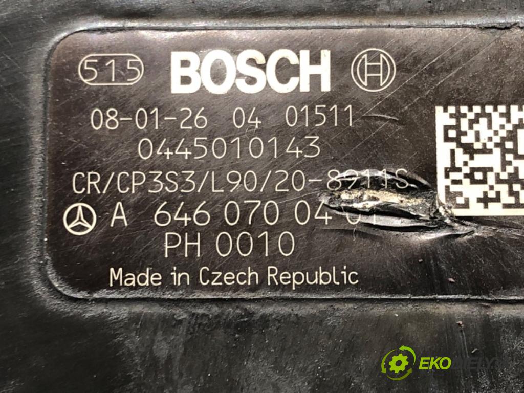 MERCEDES-BENZ VITO Autobus (W639) 2003 - 2022    109 CDI (639.701, 639.703) 70 kW [95 KM] olej napędowy 2006 - 2022  Pumpa vstrekovacia 0445010143 (Vstrekovacie čerpadlá)