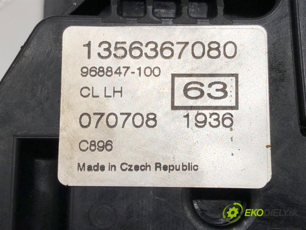 PEUGEOT BIPPER (AA_) 2008 - 2022    1.4 HDi 50 kW [68 KM] olej napędowy 2008 - 2022  zámok dveře levý zadní část 1356367080