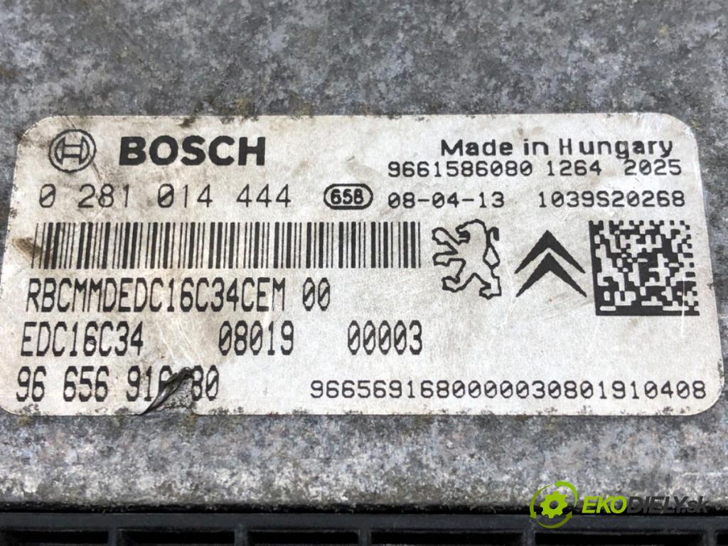 PEUGEOT BIPPER (AA_) 2008 - 2022    1.4 HDi 50 kW [68 KM] olej napędowy 2008 - 2022  řídící jednotka motora