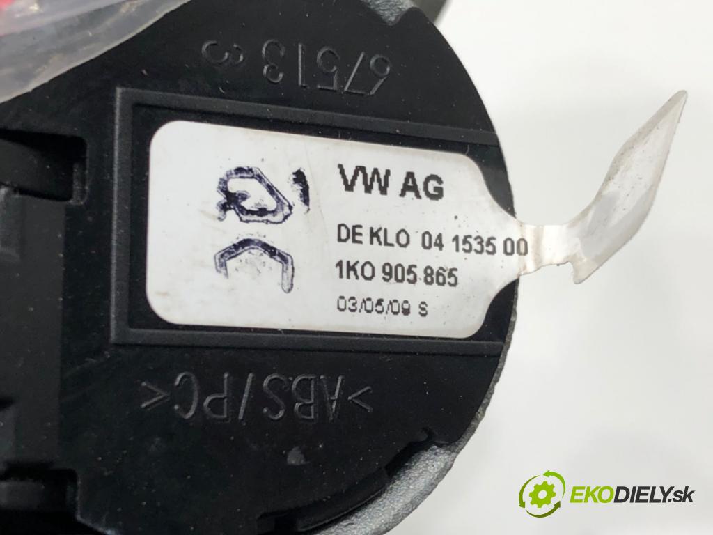 VW TOURAN (1T1, 1T2) 2003 - 2010    1.9 TDI 74 kW [100 KM] olej napędowy 2003 - 2004  spinačka 1K0905865 (Spínacie skrinky a kľúče)