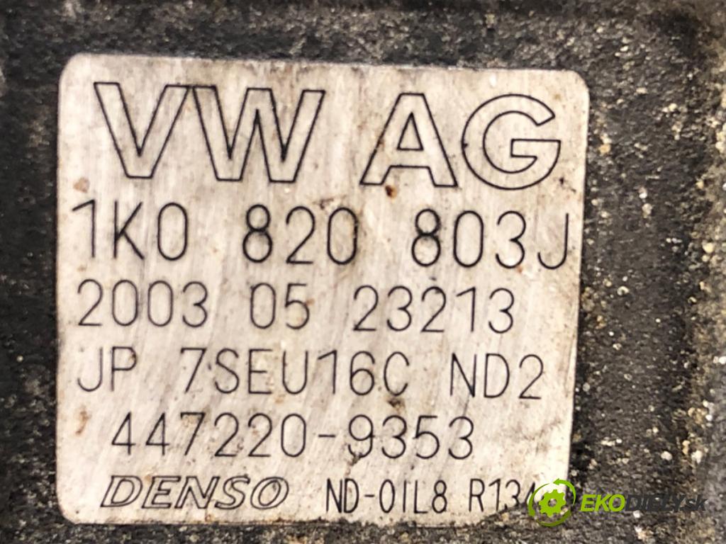 VW TOURAN (1T1, 1T2) 2003 - 2010    1.9 TDI 74 kW [100 KM] olej napędowy 2003 - 2004  kompresor klimatizace 1K0820803J (Kompresory)