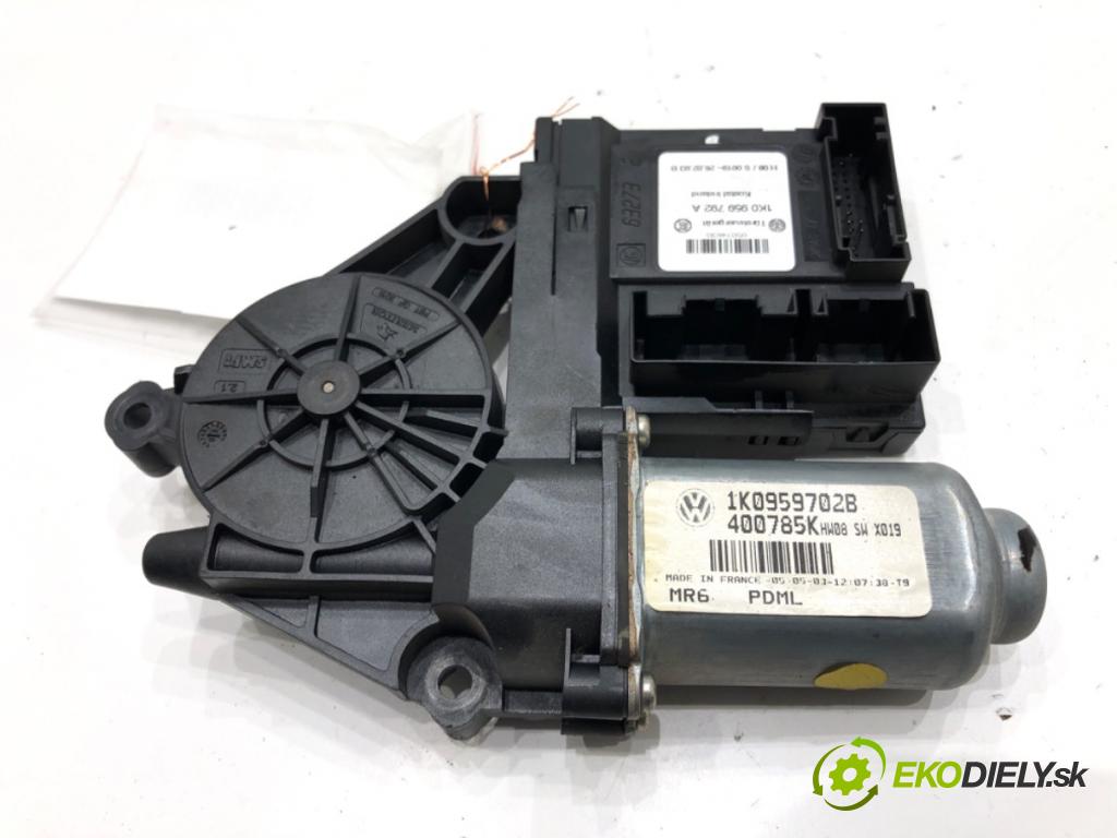 VW TOURAN (1T1, 1T2) 2003 - 2010    1.9 TDI 74 kW [100 KM] olej napędowy 2003 - 2004  motorek sťahovaní okna přední část pravý 1K0959792A (Ostatné)