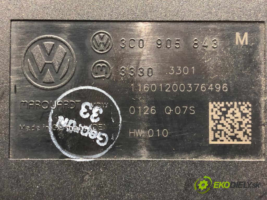 VW PASSAT B6 Variant (3C5) 2005 - 2011    1.9 TDI 77 kW [105 KM] olej napędowy 2005 - 2010  spinačka 3C0905843M (Spínacie skrinky a kľúče)