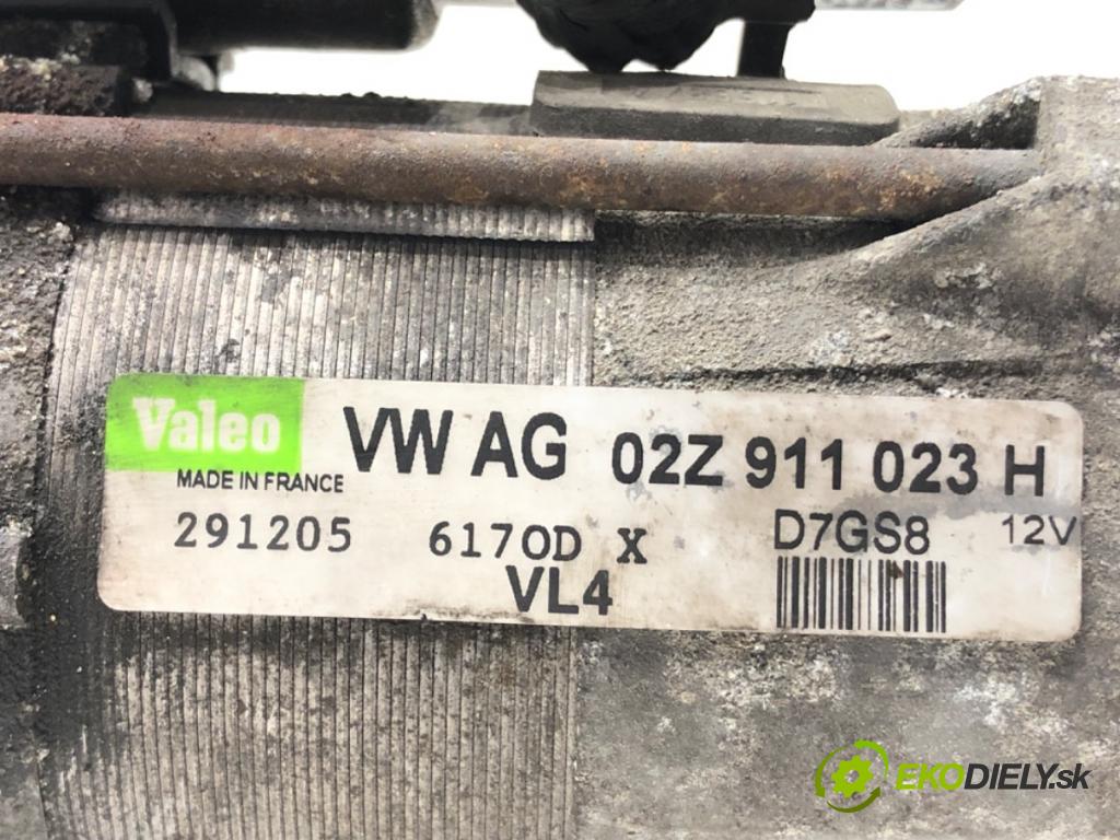 VW PASSAT B6 Variant (3C5) 2005 - 2011    1.9 TDI 77 kW [105 KM] olej napędowy 2005 - 2010  Štartér 02Z911023H (Štartéry)