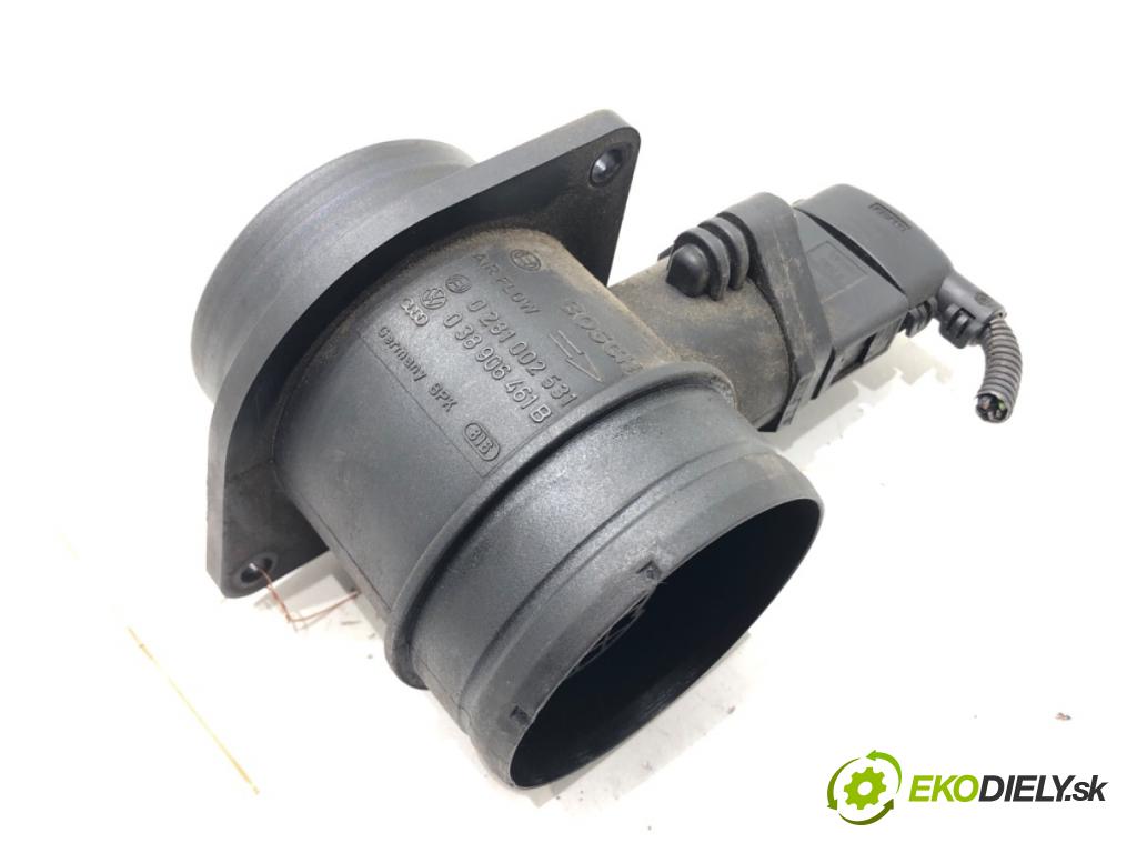 VW PASSAT B6 Variant (3C5) 2005 - 2011    1.9 TDI 77 kW [105 KM] olej napędowy 2005 - 2010  Váha vzduchu 0281002531 038906461B (Váhy vzduchu)