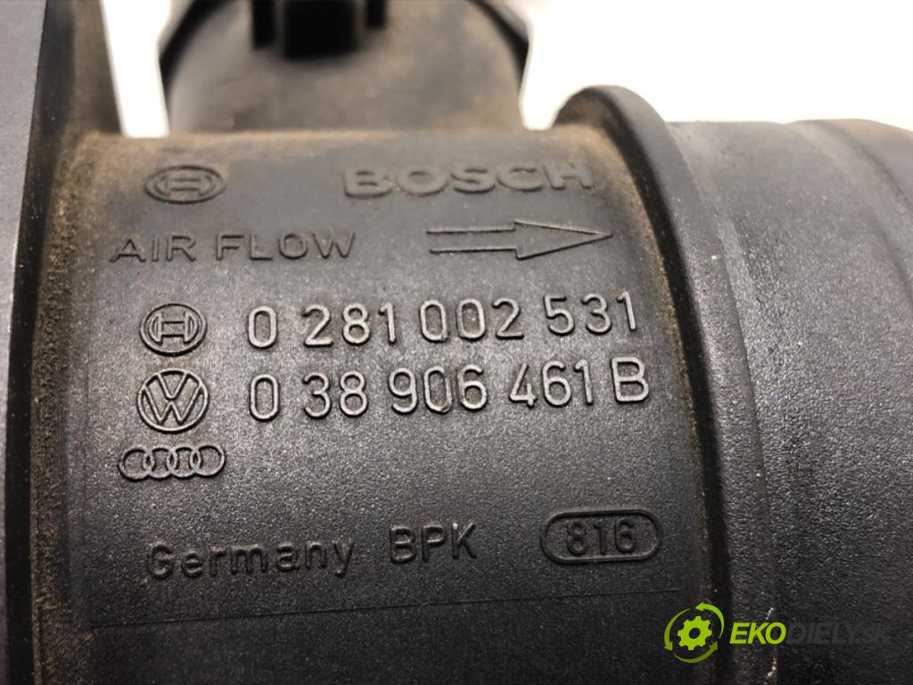 VW PASSAT B6 Variant (3C5) 2005 - 2011    1.9 TDI 77 kW [105 KM] olej napędowy 2005 - 2010  Váha vzduchu 0281002531 038906461B (Váhy vzduchu)