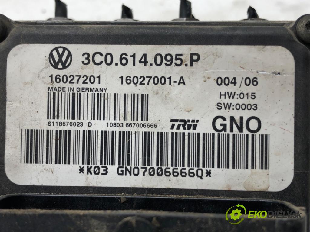 VW PASSAT B6 Variant (3C5) 2005 - 2011    1.9 TDI 77 kW [105 KM] olej napędowy 2005 - 2010  Pumpa ABS 3C0614095P (Pumpy ABS)