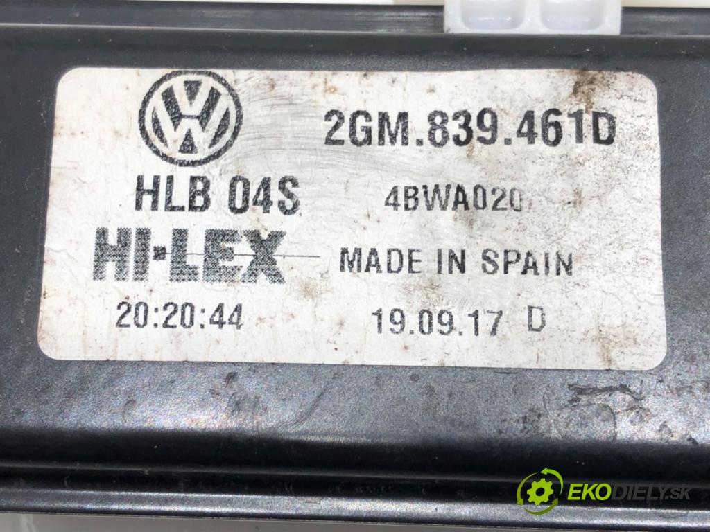 VW T-CROSS (C11) 2018 - 2022    1.0 TSi 85 kW [116 KM] benzyna 2018 - 2022  mechanismus okna levý zadní část 2GM839461D