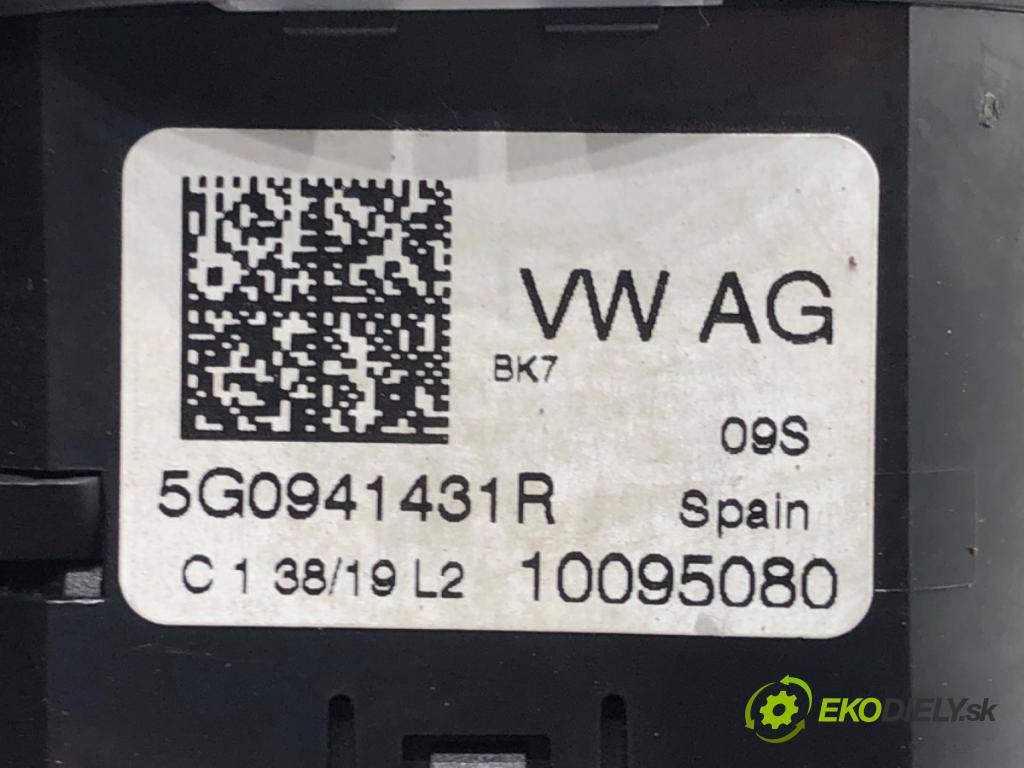 VW T-CROSS (C11) 2018 - 2022    1.0 TSi 85 kW [116 KM] benzyna 2018 - 2022  spínač světel 5G0941431R
