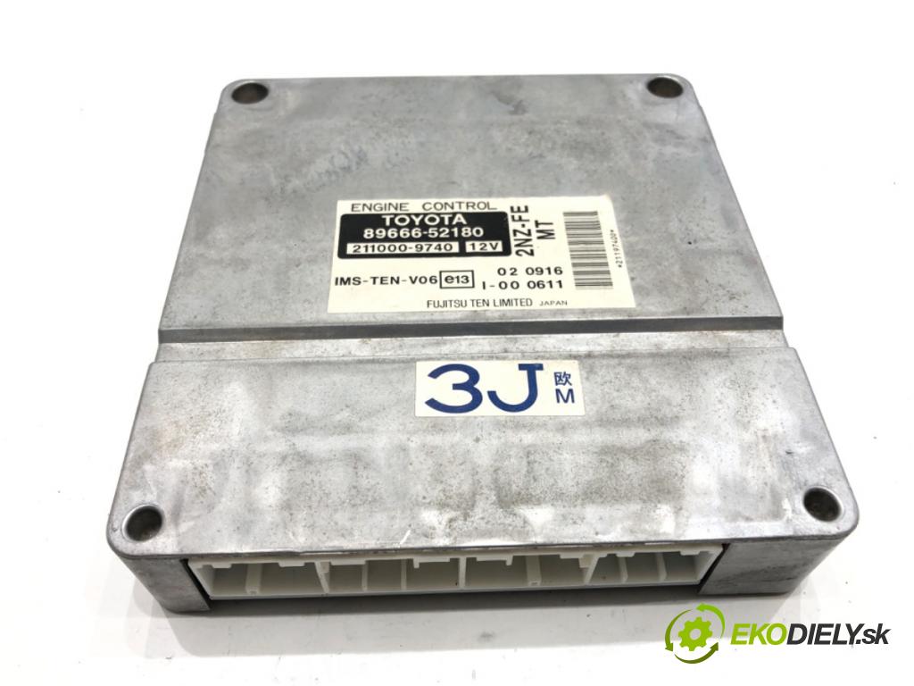 TOYOTA YARIS VERSO (_P2_) 1999 - 2005    1.3 (NCP20_, NCP22_) 62 kW [84 KM] benzyna 2002 - 2005  riadiaca jednotka Motor 89666-52180 (Riadiace jednotky)