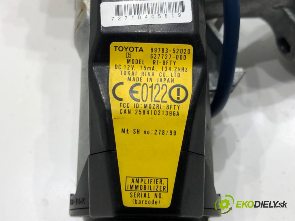 TOYOTA YARIS VERSO (_P2_) 1999 - 2005    1.3 (NCP20_, NCP22_) 62 kW [84 KM] benzyna 2002 - 2005  spinačka 89783-52020 (Spínacie skrinky a kľúče)