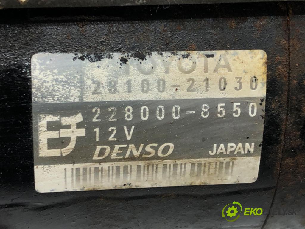 TOYOTA YARIS VERSO (_P2_) 1999 - 2005    1.3 (NCP20_, NCP22_) 62 kW [84 KM] benzyna 2002 - 2005  Štartér 28100-21030 (Štartéry)