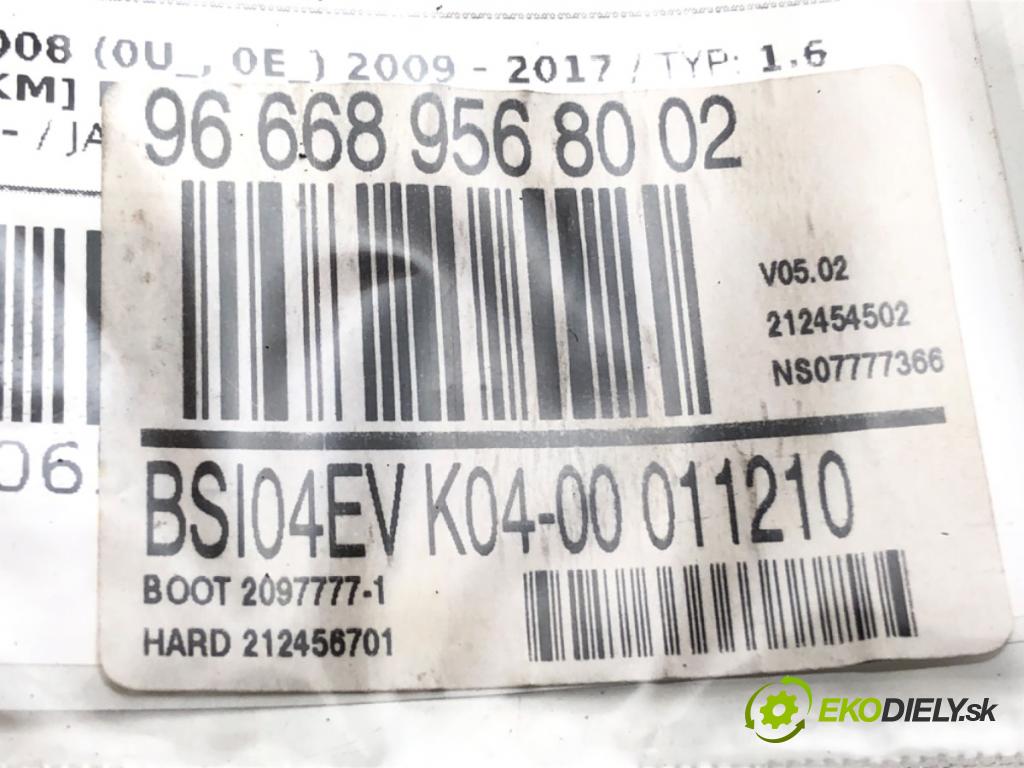 PEUGEOT 5008 (0U_, 0E_) 2009 - 2017    1.6 16V 115 kW [156 KM] benzyna 2009 - 2017  modul BSI 9666895680 (Pojistkové skříňky)