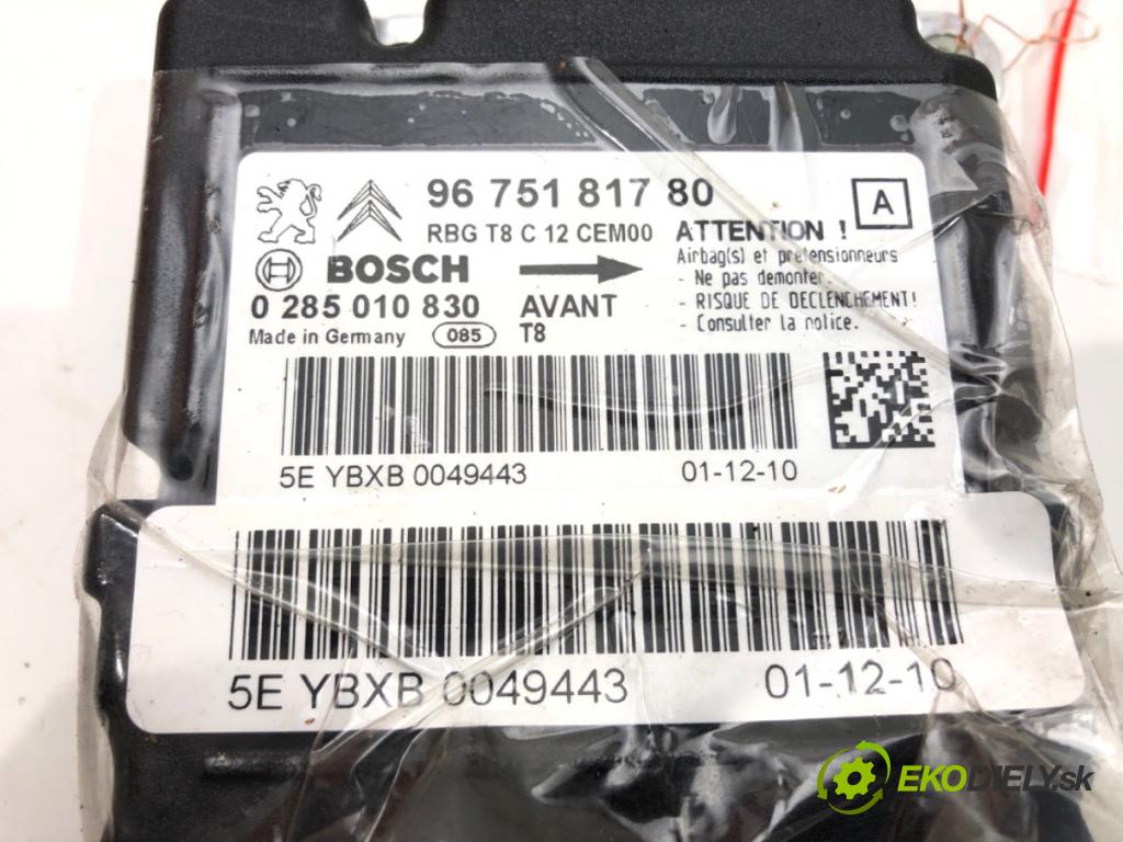 PEUGEOT 5008 (0U_, 0E_) 2009 - 2017    1.6 16V 115 kW [156 KM] benzyna 2009 - 2017  senzor airbag 9675181780 (Snímače)