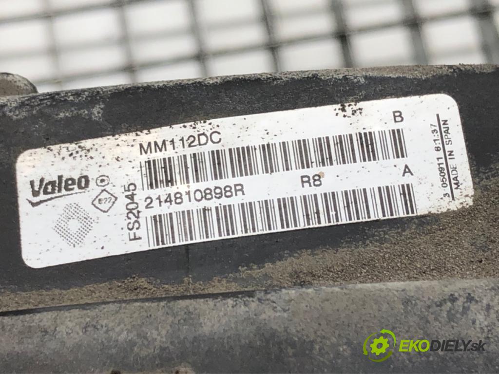 RENAULT MEGANE III Hatchback Van (BZ_) 2008 - 2015    1.5 dCi (BZ0D, BZ1G, BZ1F, BZ1M, BZ1W, BZ0R, BZ10) 81 kW [110 KM] olej napędowy 2009 - 2015  ventilátor chladiče 214810898R (Ventilátory)