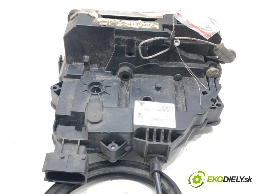 FIAT GRANDE PUNTO (199_) 2005 - 2022    1.3 D Multijet (199.AXD11, 199.AXD1A, 199.AXD1B,... 66 kW [90 KM] olej napędowy 2005 - 2010  zámok dveře levý zadní část 55701969