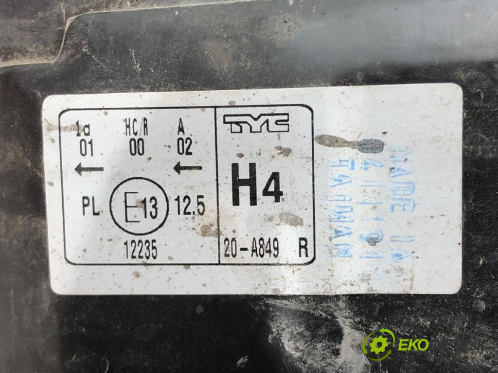 FIAT GRANDE PUNTO (199_) 2005 - 2022    1.3 D Multijet (199.AXD11, 199.AXD1A, 199.AXD1B,... 66 kW [90 KM] olej napędowy 2005 - 2010  Svetlomet pravy predný