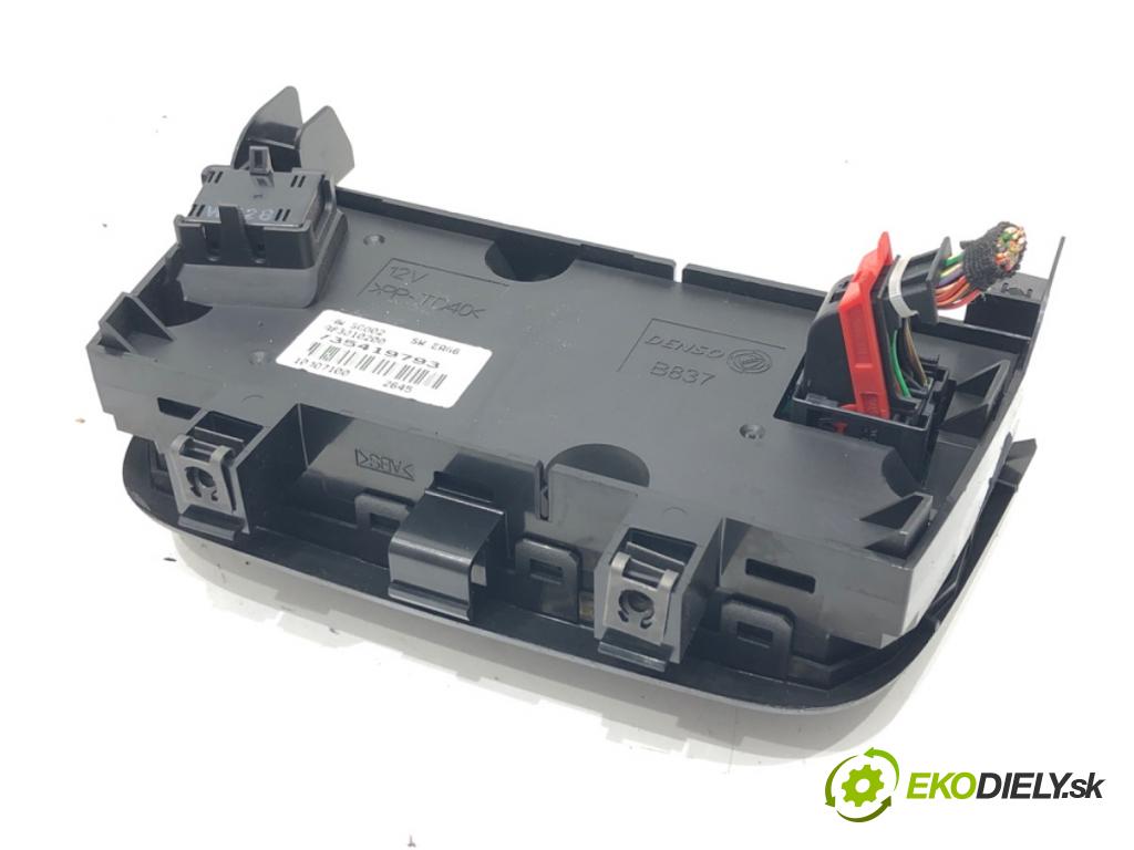 FIAT GRANDE PUNTO (199_) 2005 - 2022    1.3 D Multijet (199.AXD11, 199.AXD1A, 199.AXD1B,... 66 kW [90 KM] olej napędowy 2005 - 2010  Panel ovládania kúrenia 735419793 (Prepínače, spínače, tlačidlá a ovládače kúrenia)