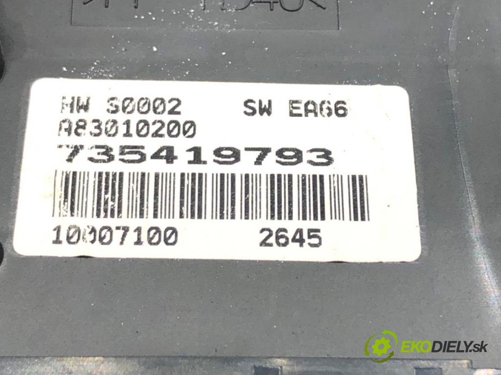 FIAT GRANDE PUNTO (199_) 2005 - 2022    1.3 D Multijet (199.AXD11, 199.AXD1A, 199.AXD1B,... 66 kW [90 KM] olej napędowy 2005 - 2010  Panel ovládania kúrenia 735419793 (Prepínače, spínače, tlačidlá a ovládače kúrenia)