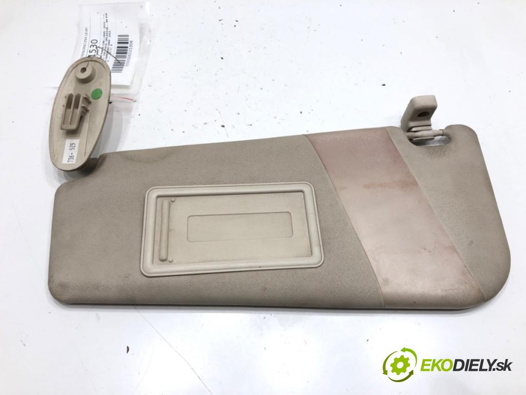 FIAT GRANDE PUNTO (199_) 2005 - 2022    1.3 D Multijet (199.AXD11, 199.AXD1A, 199.AXD1B,... 66 kW [90 KM] olej napędowy 2005 - 2010  Clona slnečná ľavy