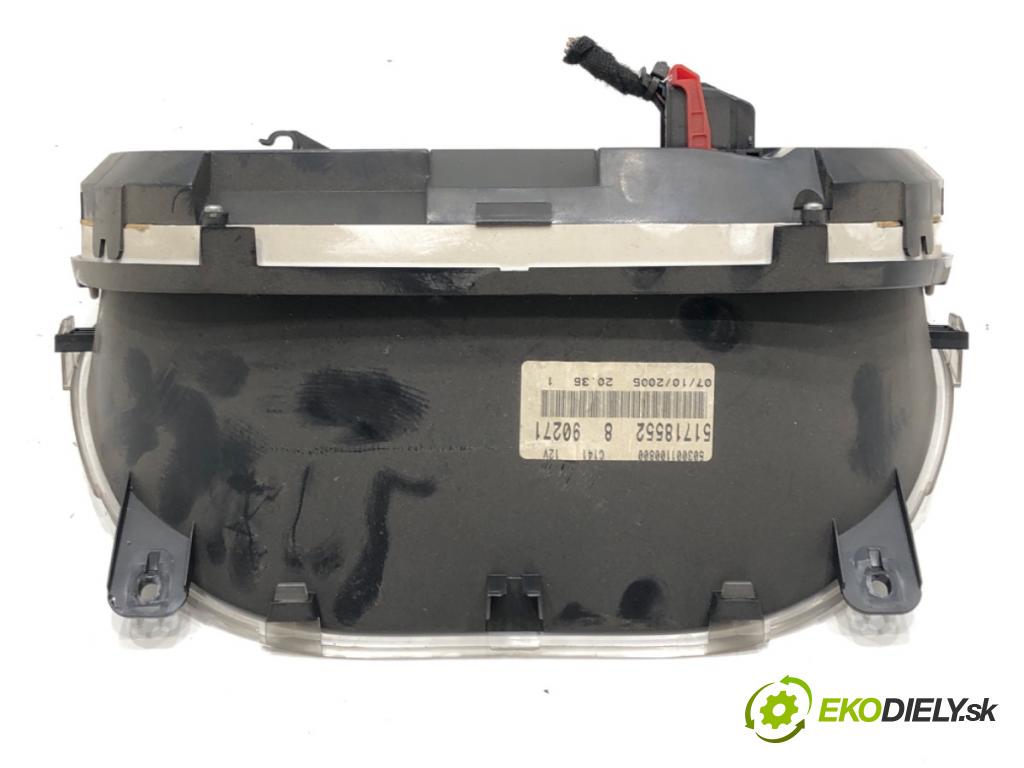 FIAT GRANDE PUNTO (199_) 2005 - 2022    1.3 D Multijet (199.AXD11, 199.AXD1A, 199.AXD1B,... 66 kW [90 KM] olej napędowy 2005 - 2010  Prístrojovka 51718552 (Prístrojové dosky, displeje)