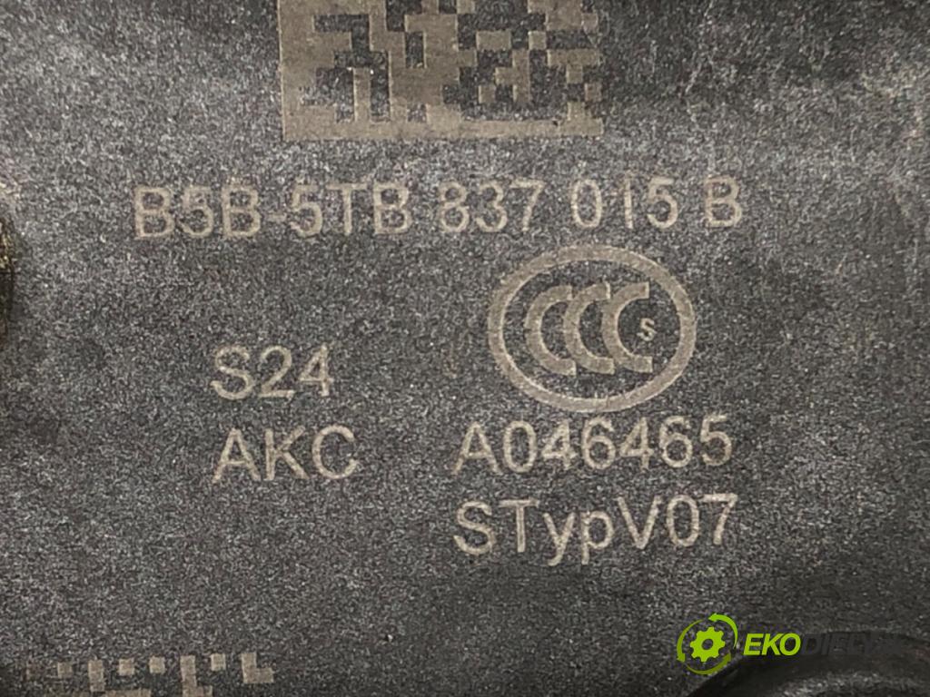 VW GOLF VII (5G1, BQ1, BE1, BE2) 2012 - 2022    1.6 TDI 85 kW [115 KM] olej napędowy 2016 - 2022  zámok dveře levý přední část 5TB837015B