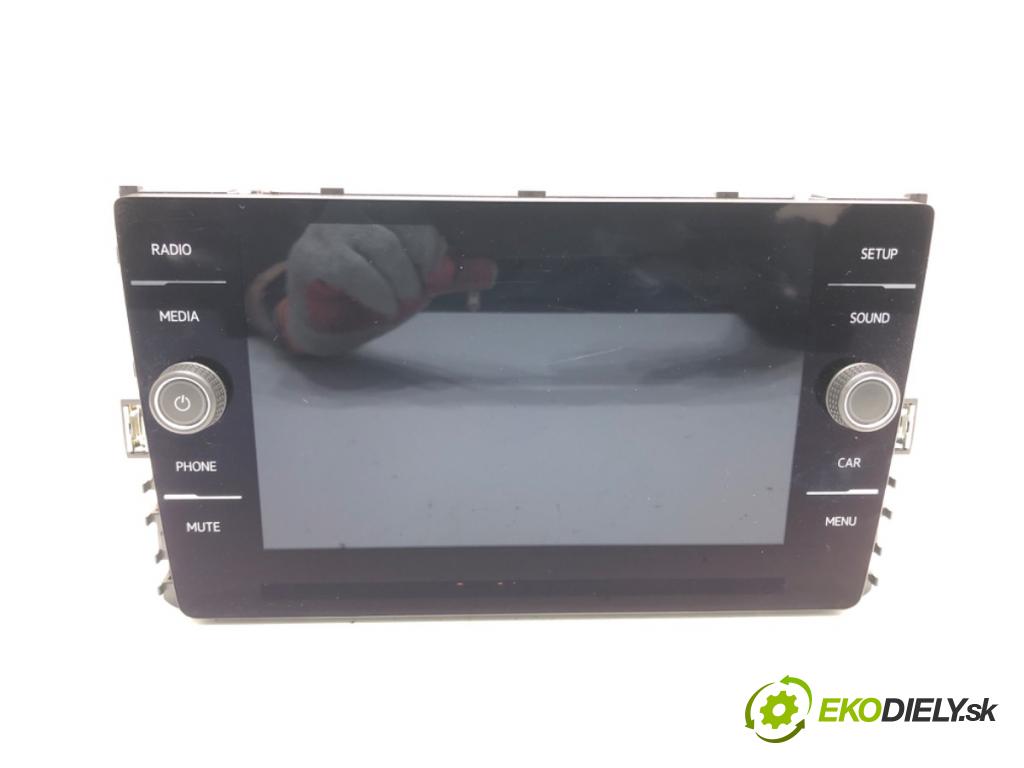 VW GOLF VII (5G1, BQ1, BE1, BE2) 2012 - 2022    1.6 TDI 85 kW [115 KM] olej napędowy 2016 - 2022  RADIO Dislpej 5G6919605