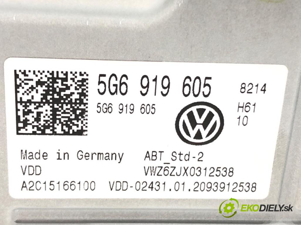 VW GOLF VII (5G1, BQ1, BE1, BE2) 2012 - 2022    1.6 TDI 85 kW [115 KM] olej napędowy 2016 - 2022  RADIO Dislpej 5G6919605