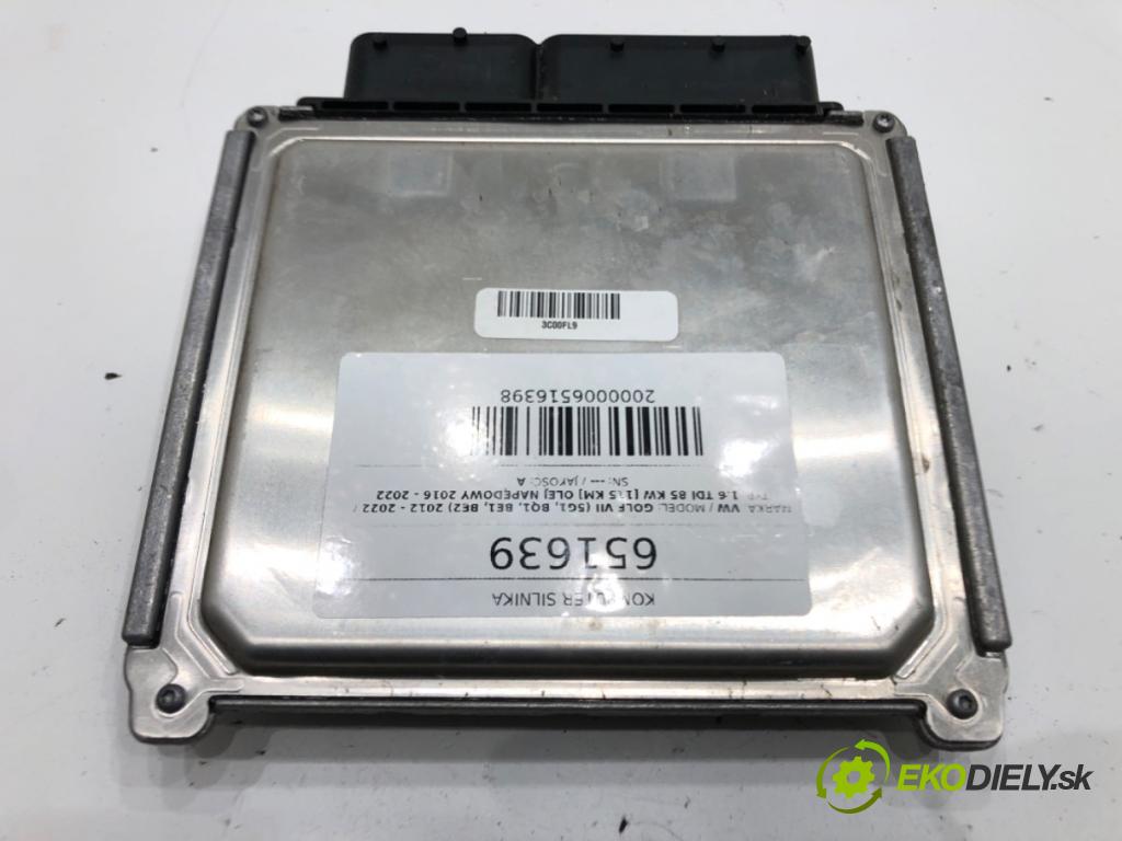 VW GOLF VII (5G1, BQ1, BE1, BE2) 2012 - 2022    1.6 TDI 85 kW [115 KM] olej napędowy 2016 - 2022  riadiaca jednotka Motor 04L907445G (Riadiace jednotky)