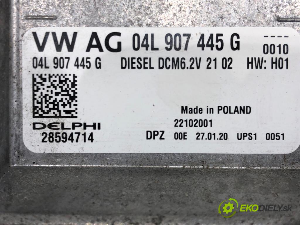 VW GOLF VII (5G1, BQ1, BE1, BE2) 2012 - 2022    1.6 TDI 85 kW [115 KM] olej napędowy 2016 - 2022  riadiaca jednotka Motor 04L907445G (Riadiace jednotky)