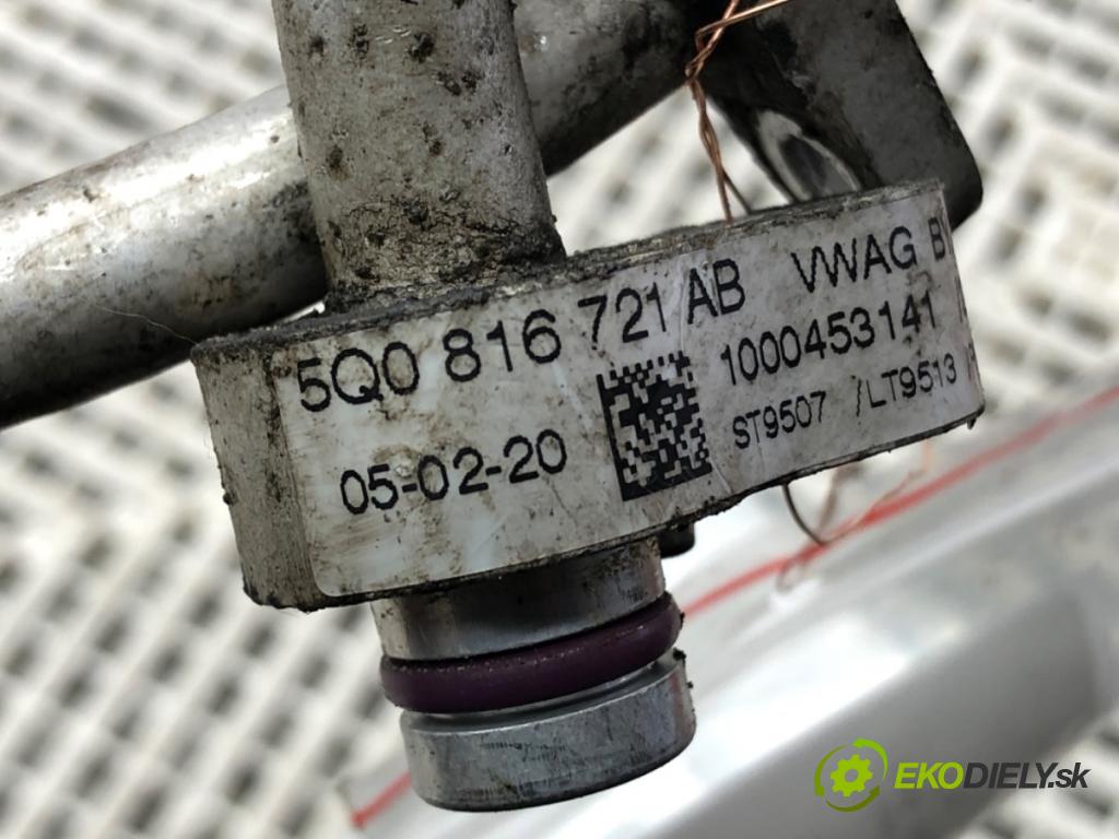 VW GOLF VII (5G1, BQ1, BE1, BE2) 2012 - 2022    1.6 TDI 85 kW [115 KM] olej napędowy 2016 - 2022  rúrka klimatizácie 5Q0816721AB (Rúrky klimatizácie)