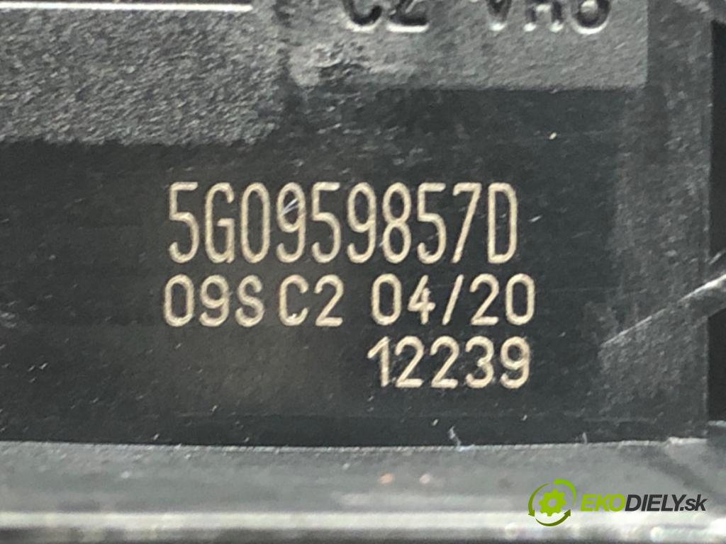VW GOLF VII (5G1, BQ1, BE1, BE2) 2012 - 2022    1.6 TDI 85 kW [115 KM] olej napędowy 2016 - 2022  Prepínač okien 5G0959857D (Prepínače, spínače, tlačidlá a ovládače kúrenia)