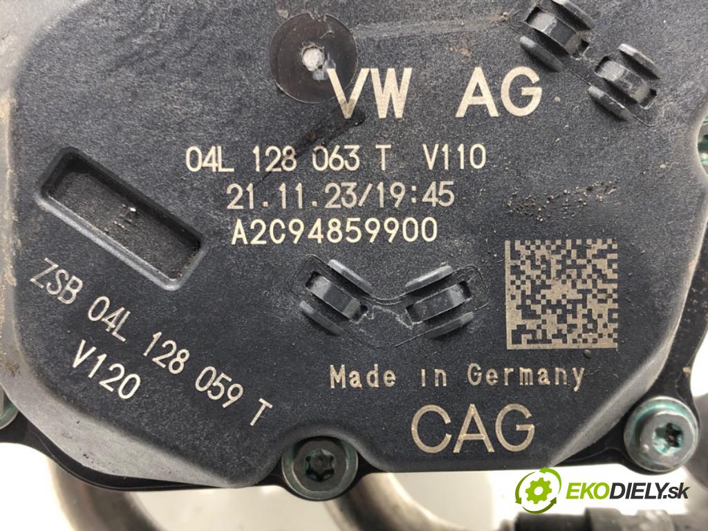 VW GOLF VII (5G1, BQ1, BE1, BE2) 2012 - 2022    1.6 TDI 85 kW [115 KM] olej napędowy 2016 - 2022  Škrtiaca klapka 04L128059T (Škrtiace klapky)