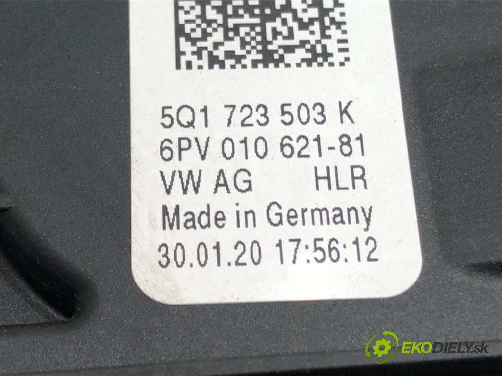 VW GOLF VII (5G1, BQ1, BE1, BE2) 2012 - 2022    1.6 TDI 85 kW [115 KM] olej napędowy 2016 - 2022  Potenciometer plynu 5Q1723503K (Pedále)