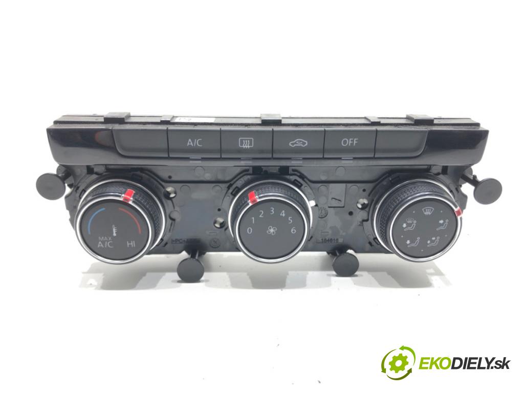 VW GOLF VII (5G1, BQ1, BE1, BE2) 2012 - 2022    1.6 TDI 85 kW [115 KM] olej napędowy 2016 - 2022  Panel ovládania kúrenia 5G0907426BH (Prepínače, spínače, tlačidlá a ovládače kúrenia)