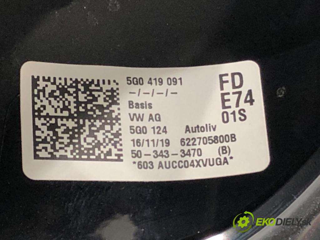 VW GOLF VII (5G1, BQ1, BE1, BE2) 2012 - 2022    1.6 TDI 85 kW [115 KM] olej napędowy 2016 - 2022  Volant 5G0419091FD (Volanty)