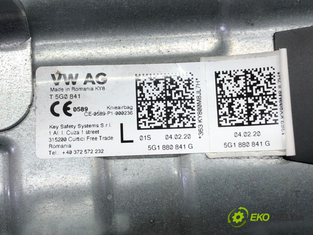 VW GOLF VII (5G1, BQ1, BE1, BE2) 2012 - 2022    1.6 TDI 85 kW [115 KM] olej napędowy 2016 - 2022  Palubná doska silentbloku 5G0880201Q 5G1880841G